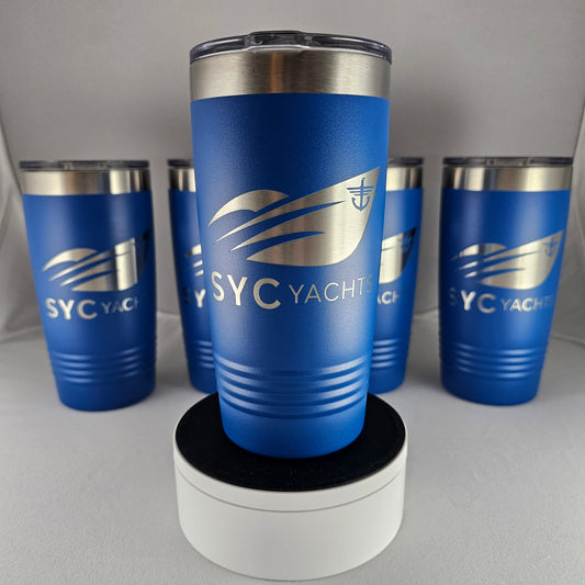 20 oz stainless steel tumbler with slider lid w/name